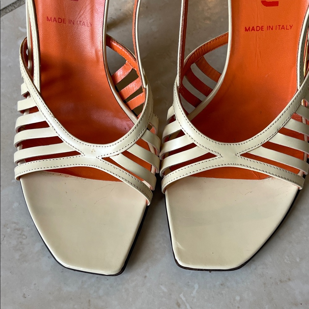 Authentic Miu Miu Cream Strappy Sandals - Picture 2 of 11